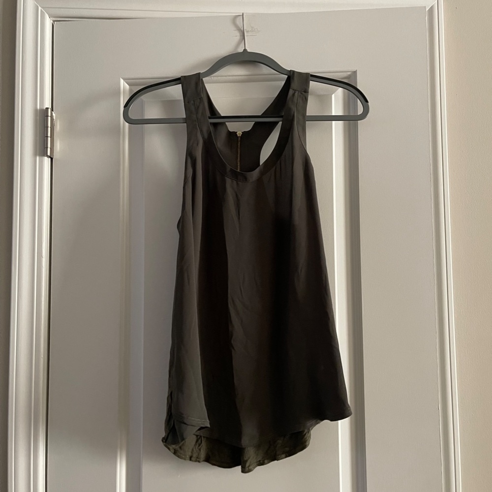 Express Army Green Racerback Tank